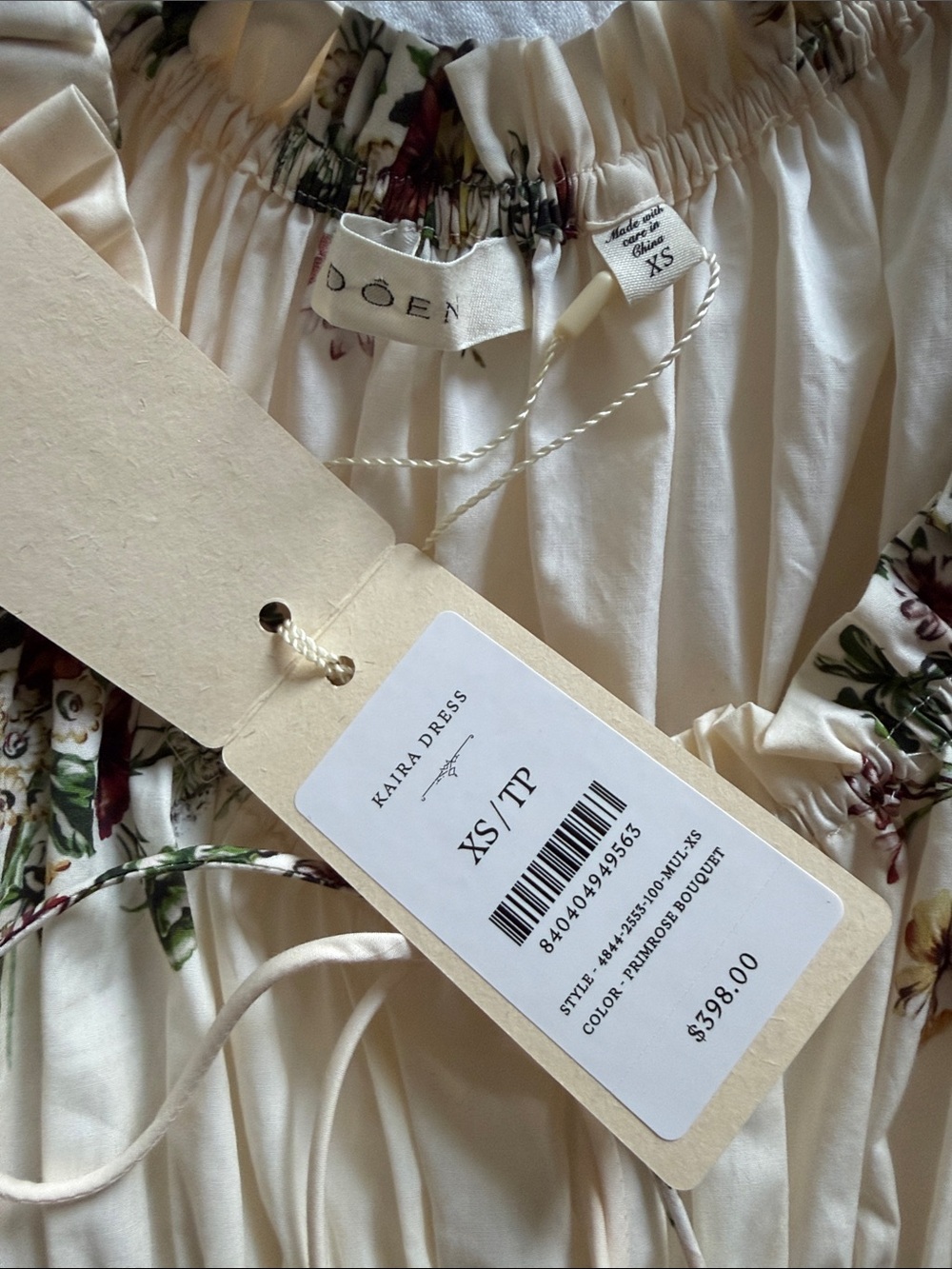 DOEN Kaira Dress In Primrose Bouquet - NWT / NEW - Size XS - Picture 12 of 12